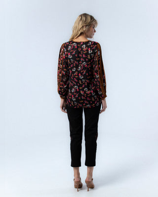 Blusa con estampado de flores