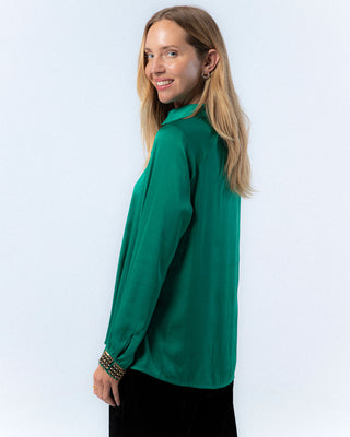 Camisa Cecilia Seda Verde