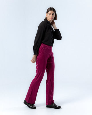 Pantalón Verónica Jacquard Fucsia