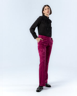 Pantalón Verónica Jacquard Fucsia