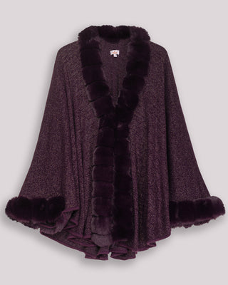 Poncho lurex Petra Morado