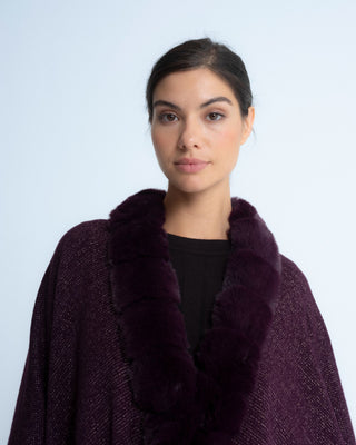 Poncho lurex Petra Morado