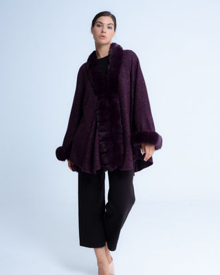 Poncho lurex Petra Morado