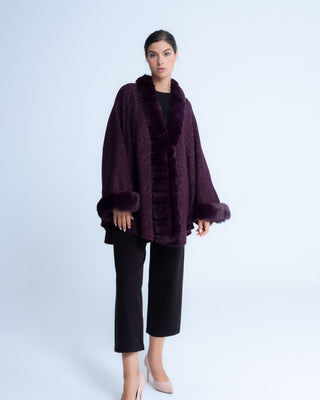 Poncho lurex Petra Morado