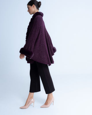 Poncho lurex Petra Morado