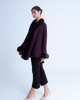 Poncho lurex Petra Morado