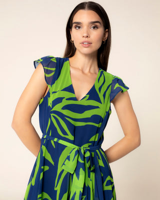 Representación visual de vestido tropical acacia