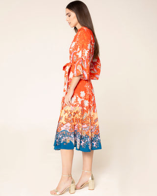 Vista principal del producto: vestido kimono floral havana