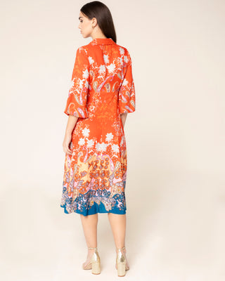 Captura principal de vestido kimono floral havana